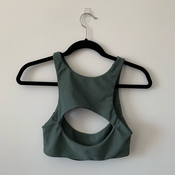 MIKOH Marrakesh army green bikini top size large - Picture 2 of 2